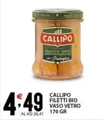 Sisa Callipo filetti bio vaso vetro offerta