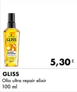 Iper Tosano GLISS Olio ultra repair elixir offerta