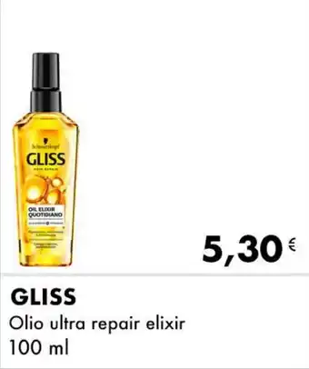 Iper Tosano GLISS Olio ultra repair elixir offerta