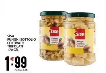 Sisa Sisa funghi sottolio coltivati/ trifolati offerta