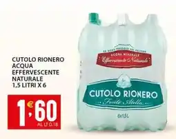 Sisa Cutolo rionero acqua effervescente naturale offerta