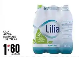 Sisa Lilia acqua naturale offerta