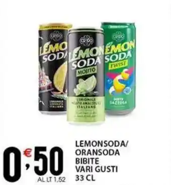 Sisa Lemonsoda/ oransoda bibite vari gusti offerta