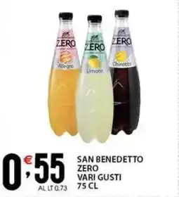 Sisa San benedetto zero vari gusti offerta