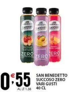 Sisa San benedetto succoso zero vari gusti offerta