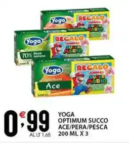 Sisa Yoga optimum succo ace/pera/pesca offerta