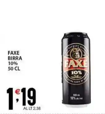 Sisa Faxe birra 10% offerta