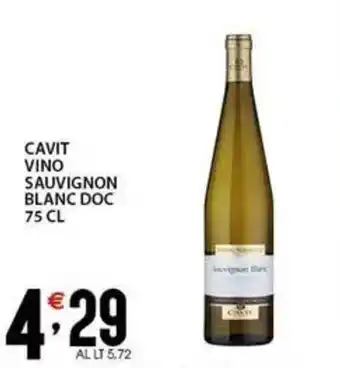 Sisa Cavit vino sauvignon blanc doc offerta