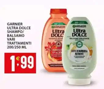 Sisa Garnier ultra dolce shampo/ balsamo vari trattamenti offerta