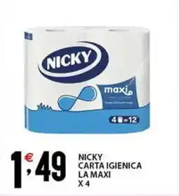 Sisa Nicky carta igienica la maxi offerta