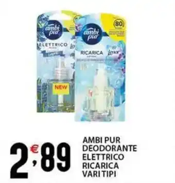 Sisa Ambi pur deodorante elettrico ricarica vari tipi offerta