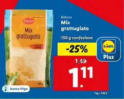 Lidl Milbona Mix grattugiato offerta