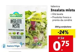 Lidl Vallericca Insalata mista offerta