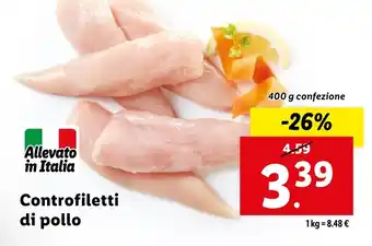 Lidl Controfiletti di pollo offerta