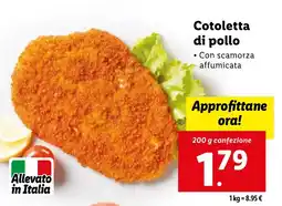 Lidl Cotoletta di pollo offerta