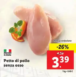 Lidl Petto di pollo senza osso offerta