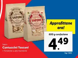 Lidl Sapori Cantuccini Toscani offerta