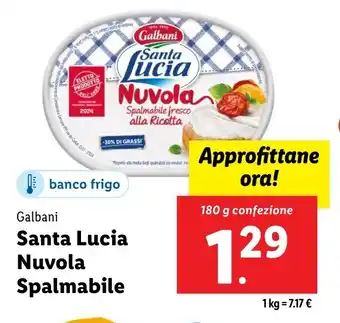 Lidl Galbani Santa Lucia Nuvola Spalmabile offerta