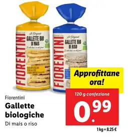 Lidl Fiorentini Gallette biologiche offerta