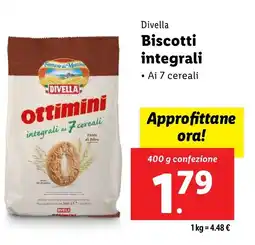 Lidl Divella Biscotti integrali offerta