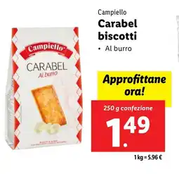 Lidl Campiello Carabel biscotti offerta