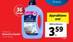 Lidl Felce Azzurra Detersivo liquido offerta