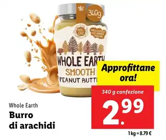 Lidl Whole Earth Burro di arachidi offerta