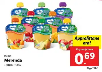 Lidl Mellin Merenda offerta