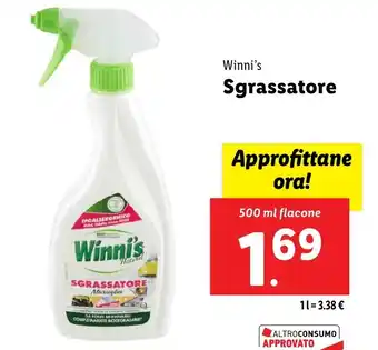 Lidl Winni's Sgrassatore offerta