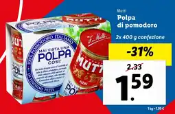 Lidl Mutti Polpa di pomodoro offerta