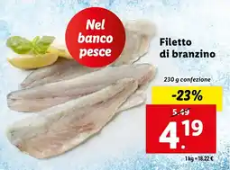 Lidl Filetto di branzino offerta