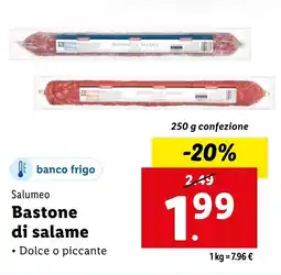 Lidl Salumeo Bastone di salame offerta