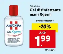 Lidl Amuchina Gel disinfettante mani Xgerm offerta