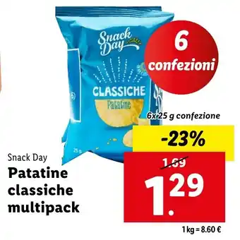 Lidl Snack Day Patatine classiche multipack offerta