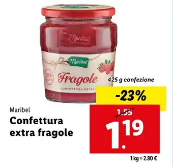 Lidl Maribel Confettura extra fragole offerta