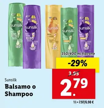 Lidl Sunsilk Balsamo o Shampoo offerta