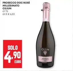 Pam Prosecco doc rose millesimato CILIUM offerta