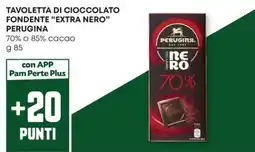 Pam Tavoletta di cioccolato fondente "extra nero" PERUGINA offerta