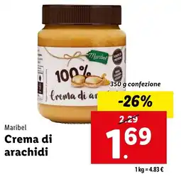 Lidl Maribel Crema di arachidi offerta