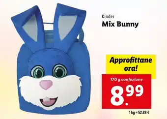 Lidl Kinder Mix Bunny offerta