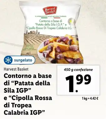 Lidl Harvest Basket Contorno a base di "Patata della Sila IGP" e "Cipolla Rossa di Tropea Calabria IGP" offerta