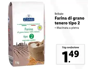 Lidl Belbake Farina di grano tenero tipo 2 offerta