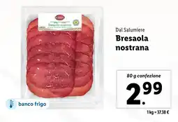 Lidl Dal Salumiere Bresaola nostrana offerta