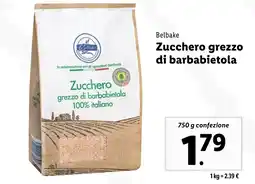 Lidl Belbake Zucchero grezzo di barbabietola offerta