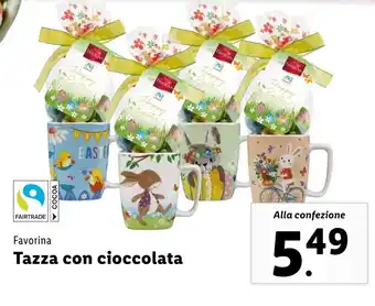 Lidl Favorina Tazza con cioccolata offerta