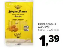 Todis Pasta sfoglia all'uovo offerta