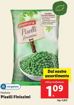 Lidl Freshona Piselli Finissimi offerta