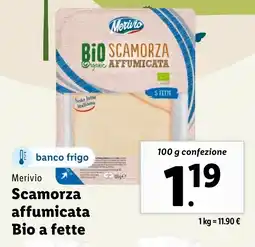 Lidl Merivio Scamorza affumicata Bio a fette offerta