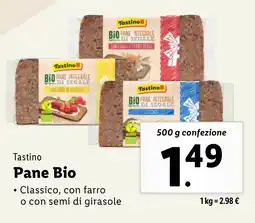 Lidl Tastino Pane Bio offerta