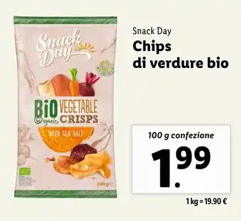 Lidl Snack Day Chips di verdure bio offerta